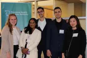 Portrait of five smiling people