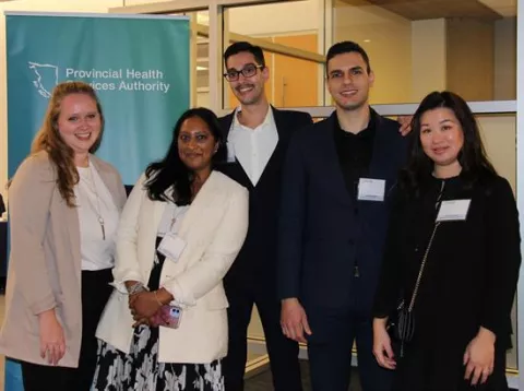 Portrait of five smiling people