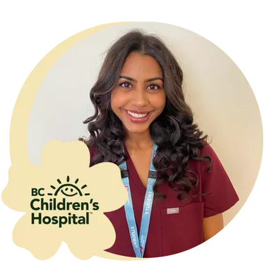 A portrait of Giselle, an employed student nurse