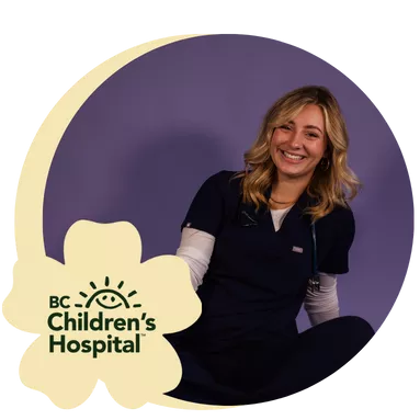 A portrait of Marina, an employed student nurse