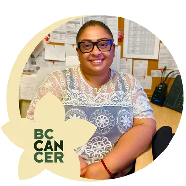 A medical secretary in a medical office