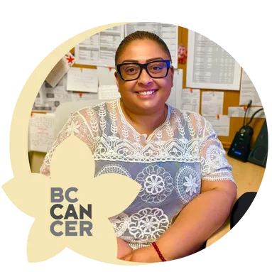 A medical secretary in a medical office