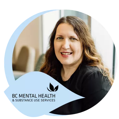 A BCMHSUS employee at Red Fish Healing Centre